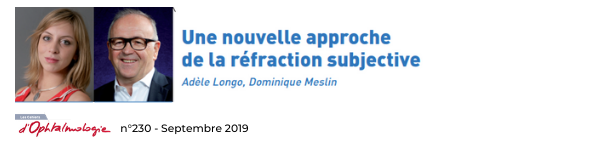 Une nouvelle approche de la réfraction subjective